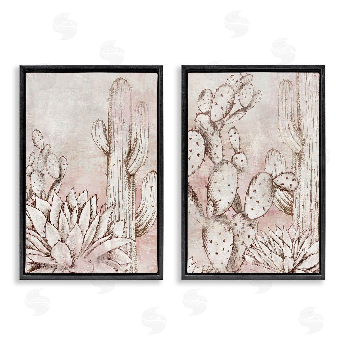 Luna Mavis Botanical Oasis Guardians Canvas Wall Art Print