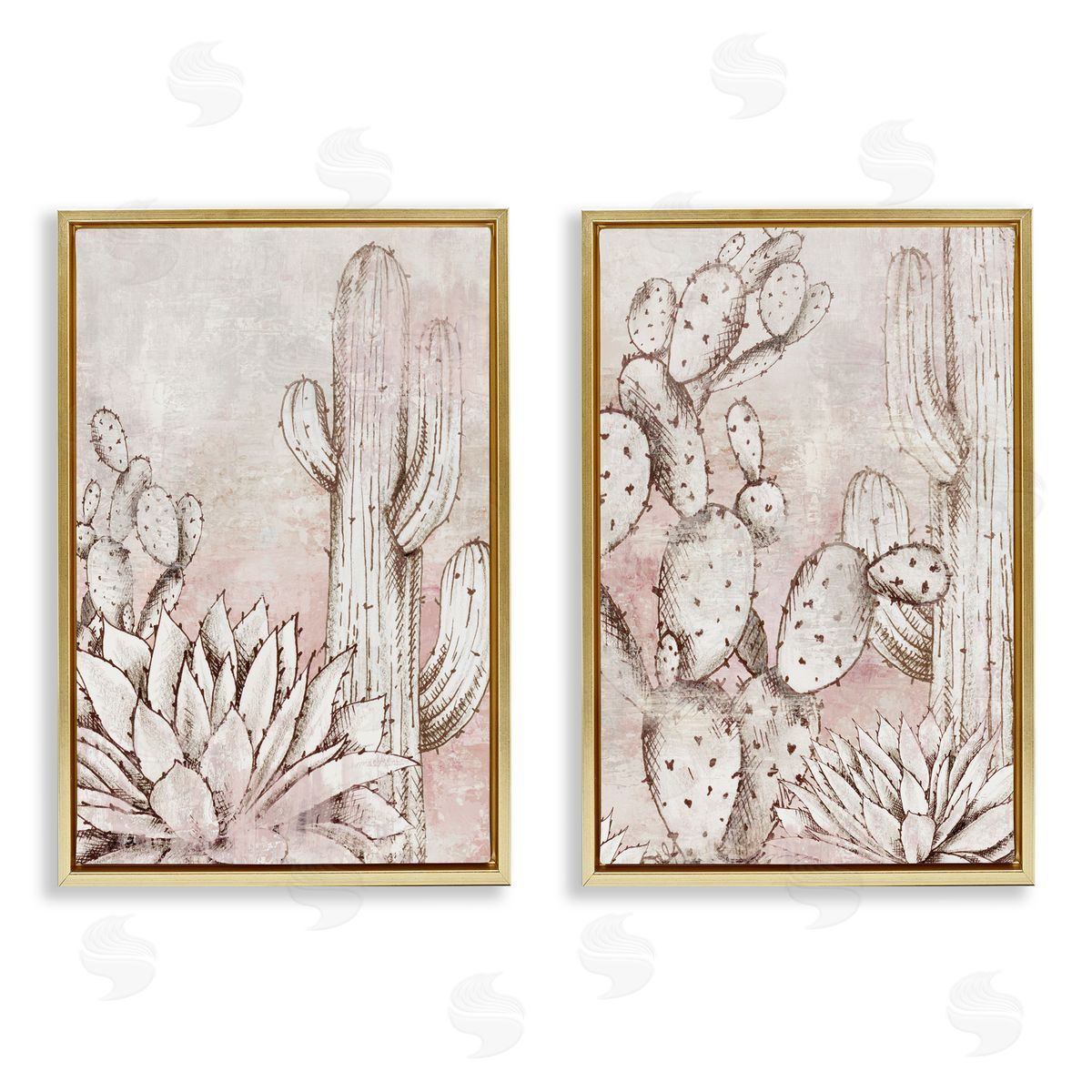 Luna Mavis Botanical Oasis Guardians Canvas Wall Art Print