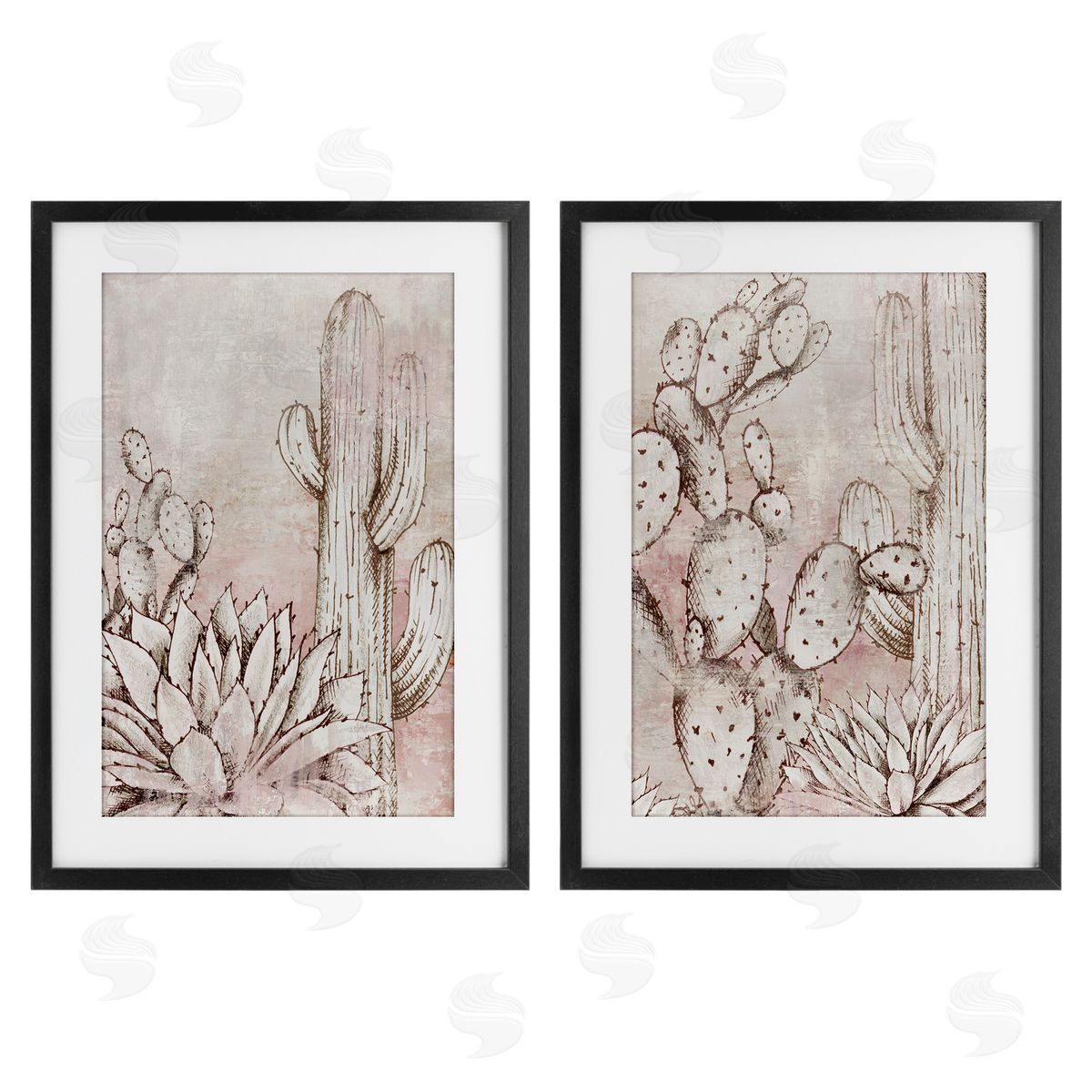 Luna Mavis Botanical Oasis Guardians Canvas Wall Art Print