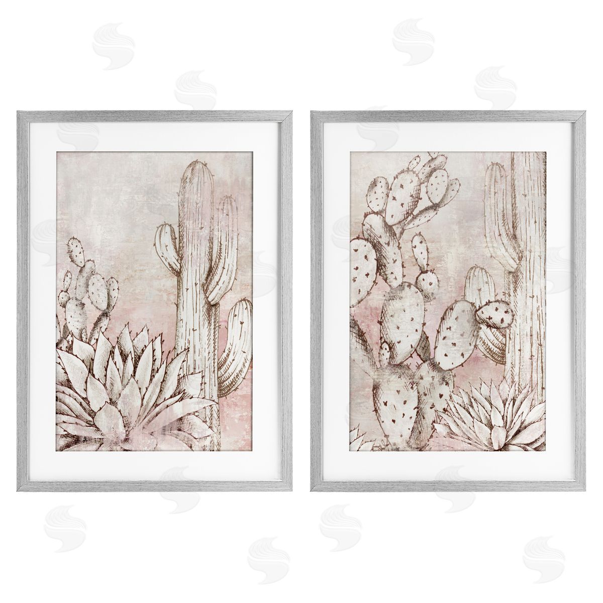 Luna Mavis Botanical Oasis Guardians Canvas Wall Art Print