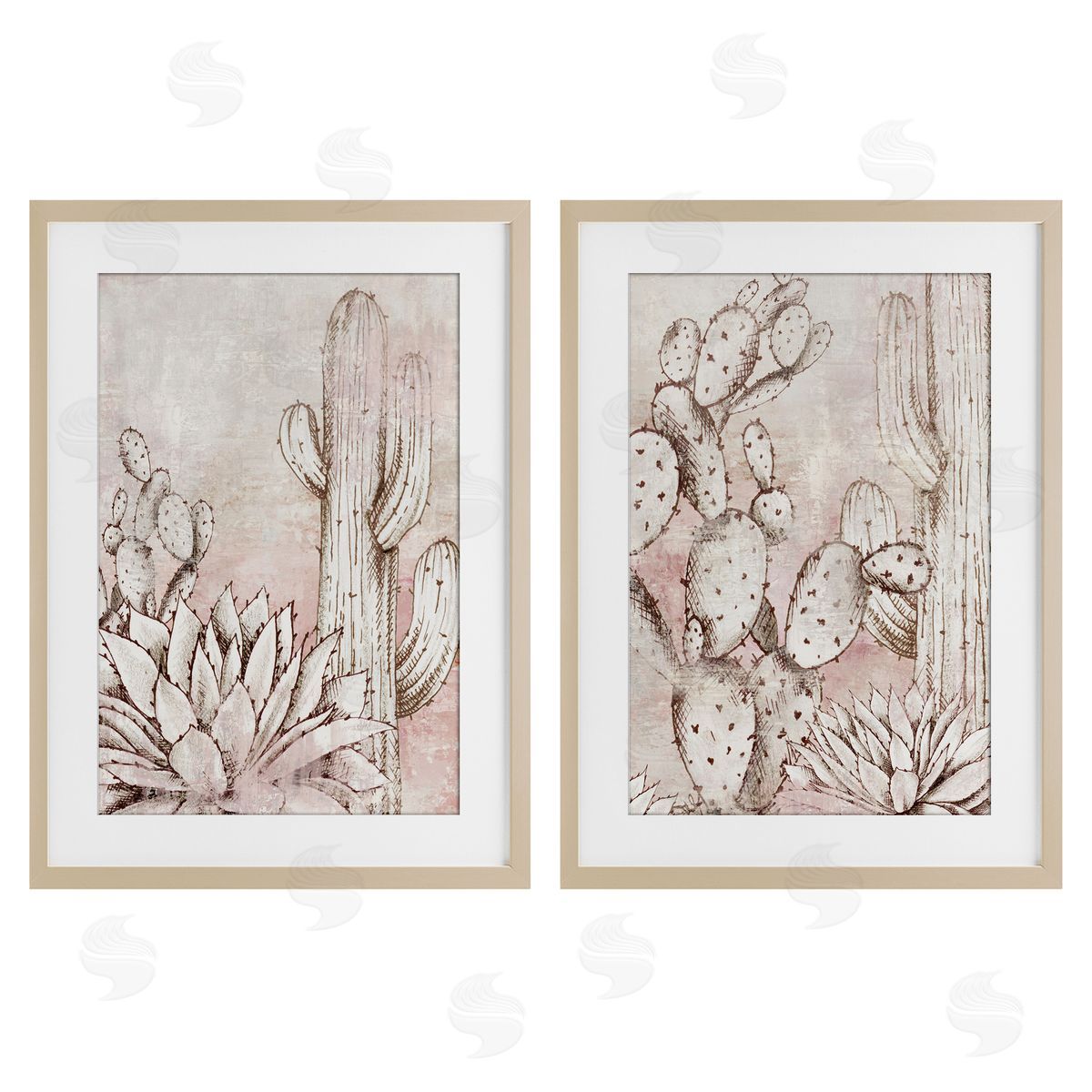 Luna Mavis Botanical Oasis Guardians Canvas Wall Art Print