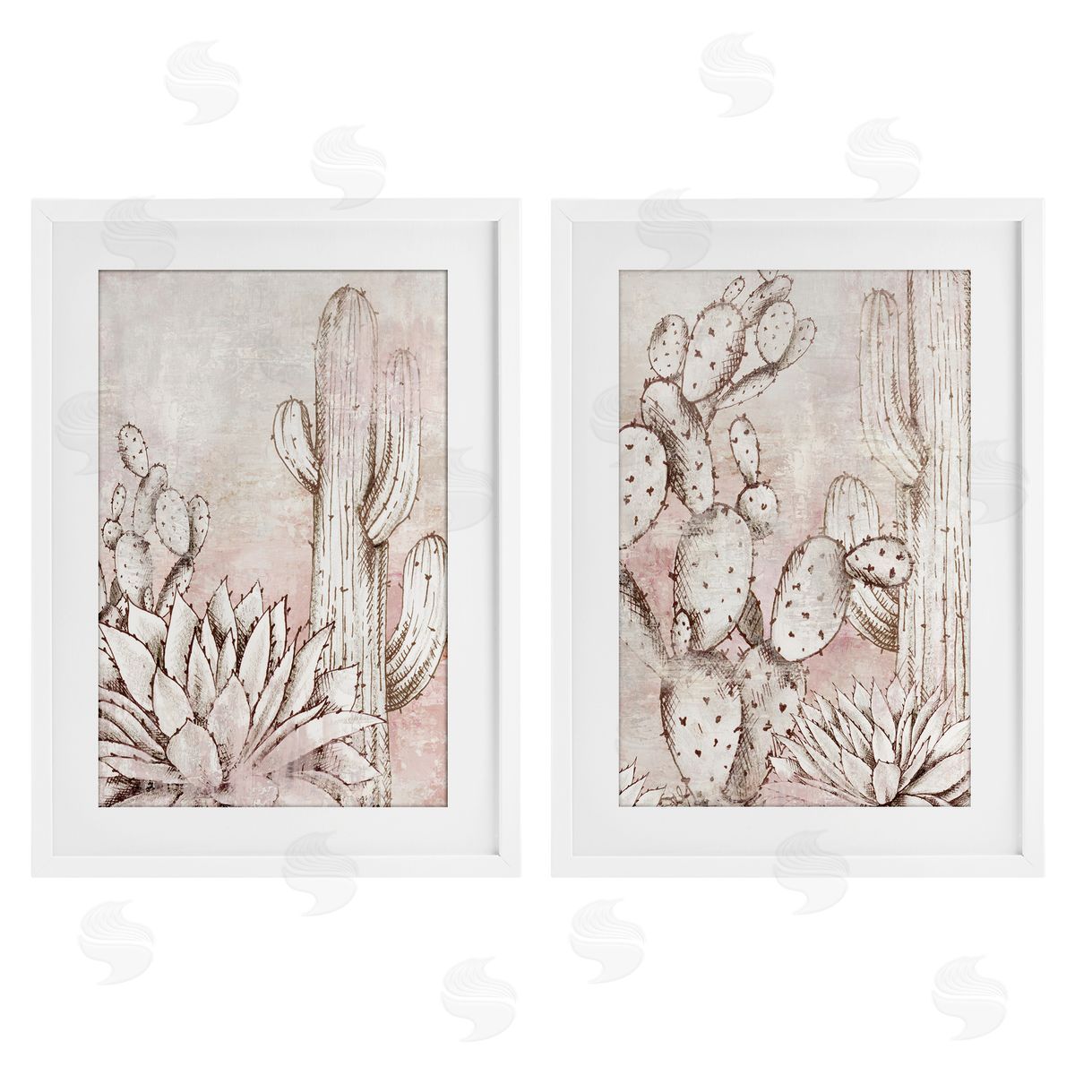 Luna Mavis Botanical Oasis Guardians Canvas Wall Art Print