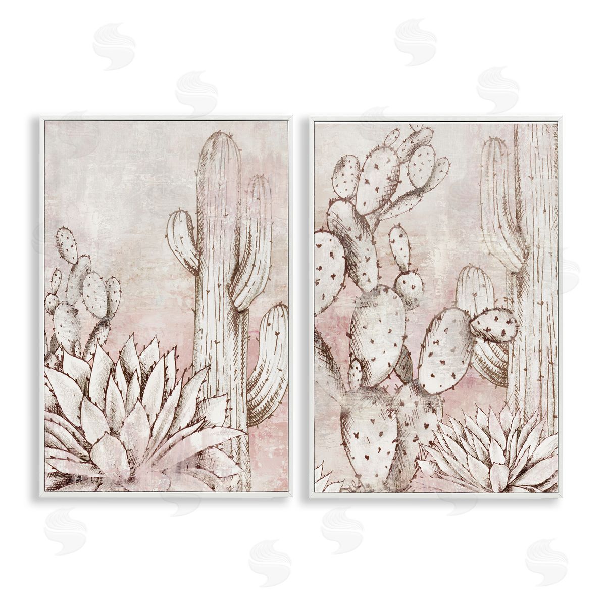 Luna Mavis Botanical Oasis Guardians Canvas Wall Art Print