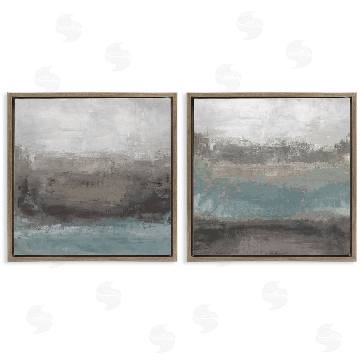 Hannah Dawson Dark Earth & Sea Canvas Wall Art Print