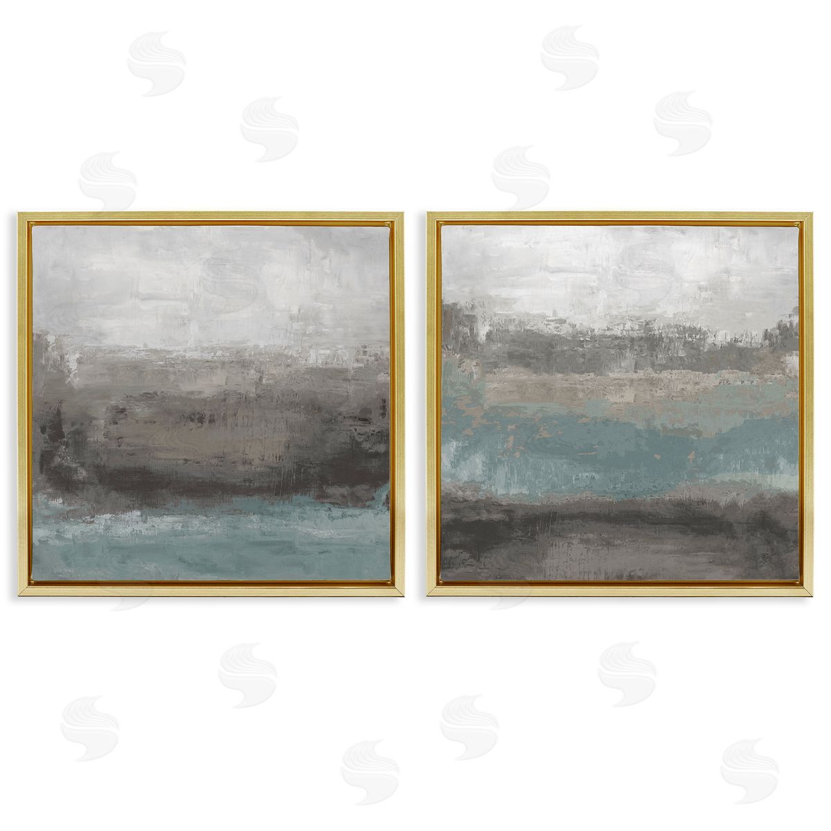 Hannah Dawson Dark Earth & Sea Canvas Wall Art Print