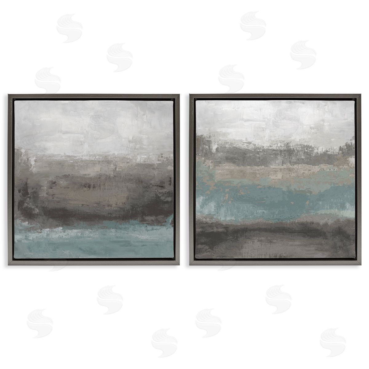 Hannah Dawson Dark Earth & Sea Canvas Wall Art Print