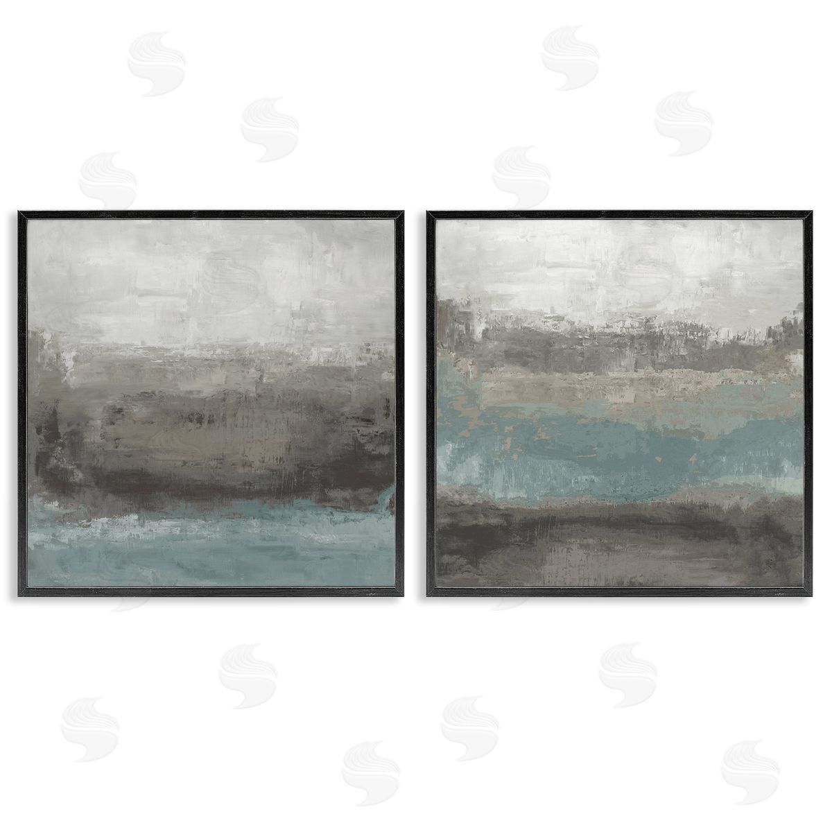 Hannah Dawson Dark Earth & Sea Canvas Wall Art Print