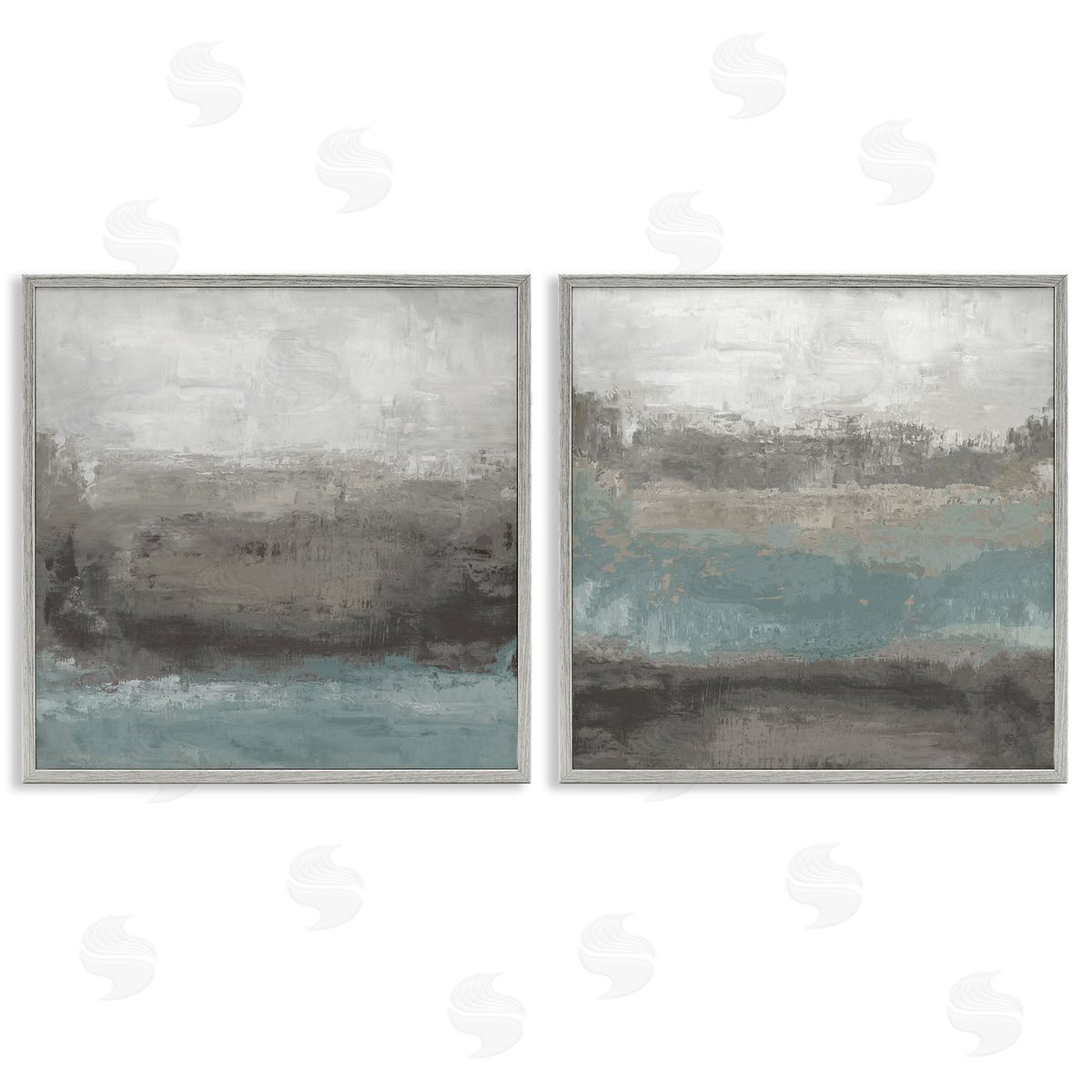 Hannah Dawson Dark Earth & Sea Canvas Wall Art Print