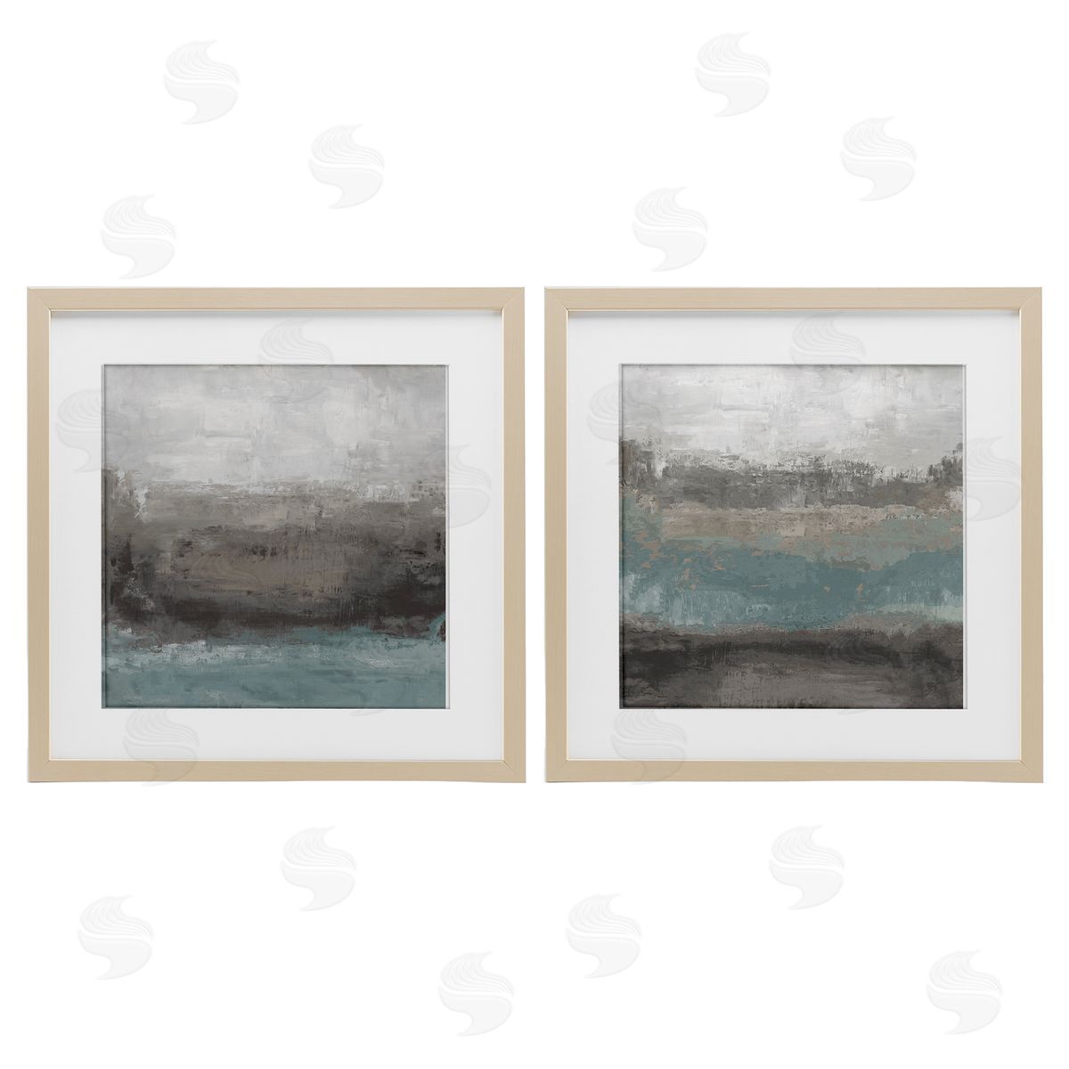 Hannah Dawson Dark Earth & Sea Canvas Wall Art Print
