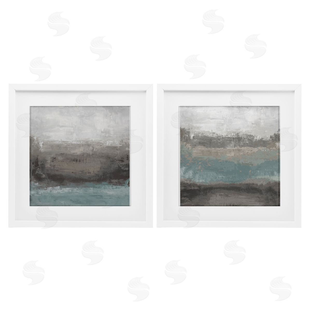 Hannah Dawson Dark Earth & Sea Canvas Wall Art Print