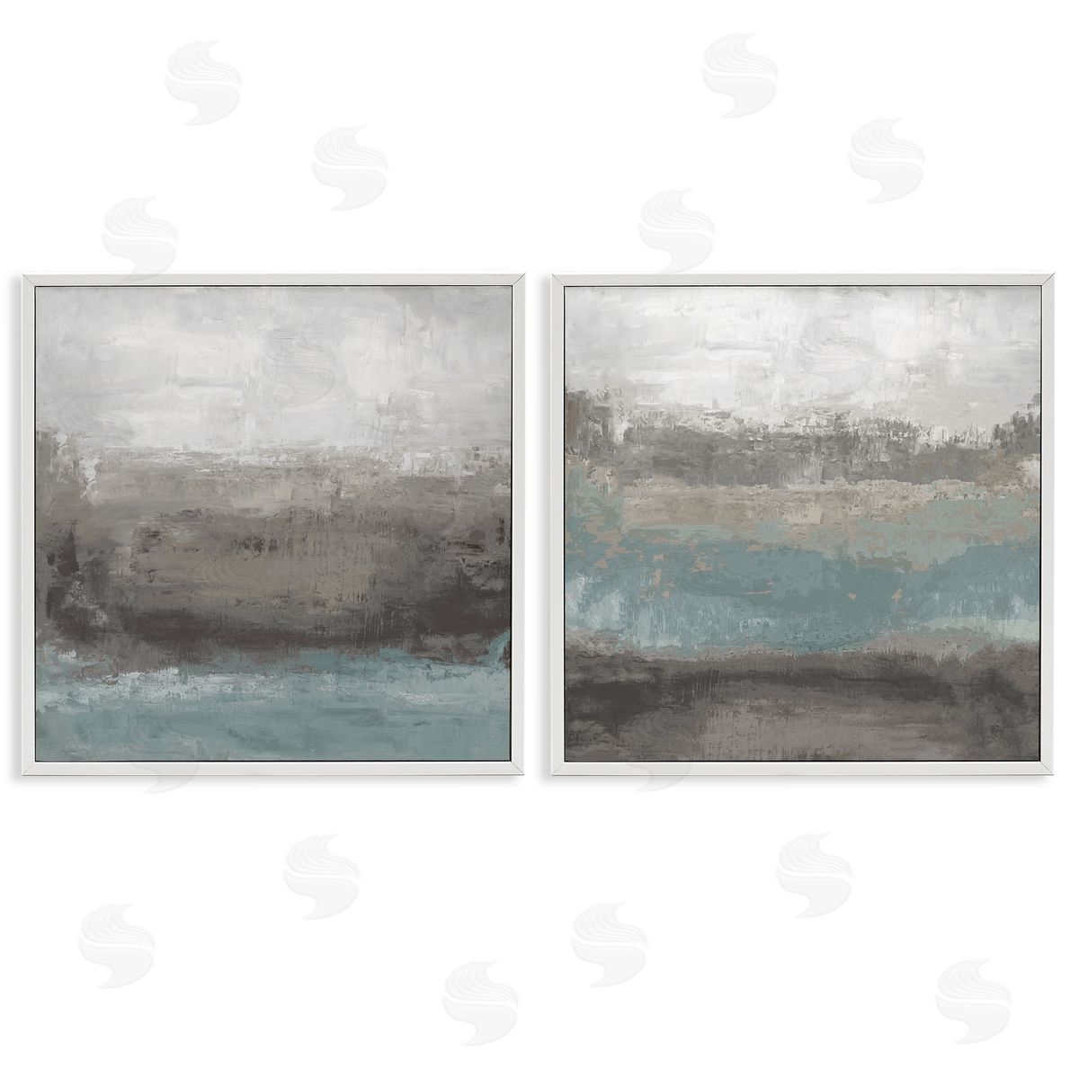 Hannah Dawson Dark Earth & Sea Canvas Wall Art Print