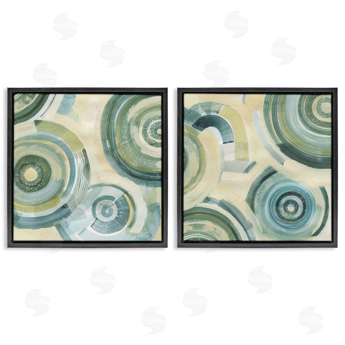 Grace Popp Modern Passiflora Circles Canvas Wall Art Print