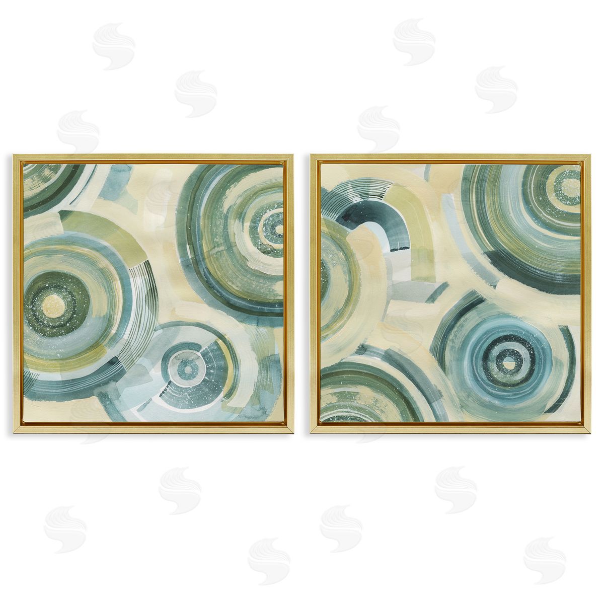 Grace Popp Modern Passiflora Circles Canvas Wall Art Print