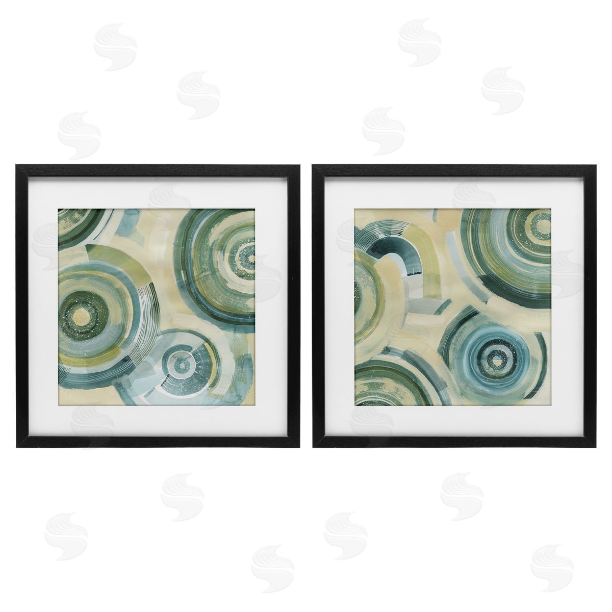 Grace Popp Modern Passiflora Circles Canvas Wall Art Print