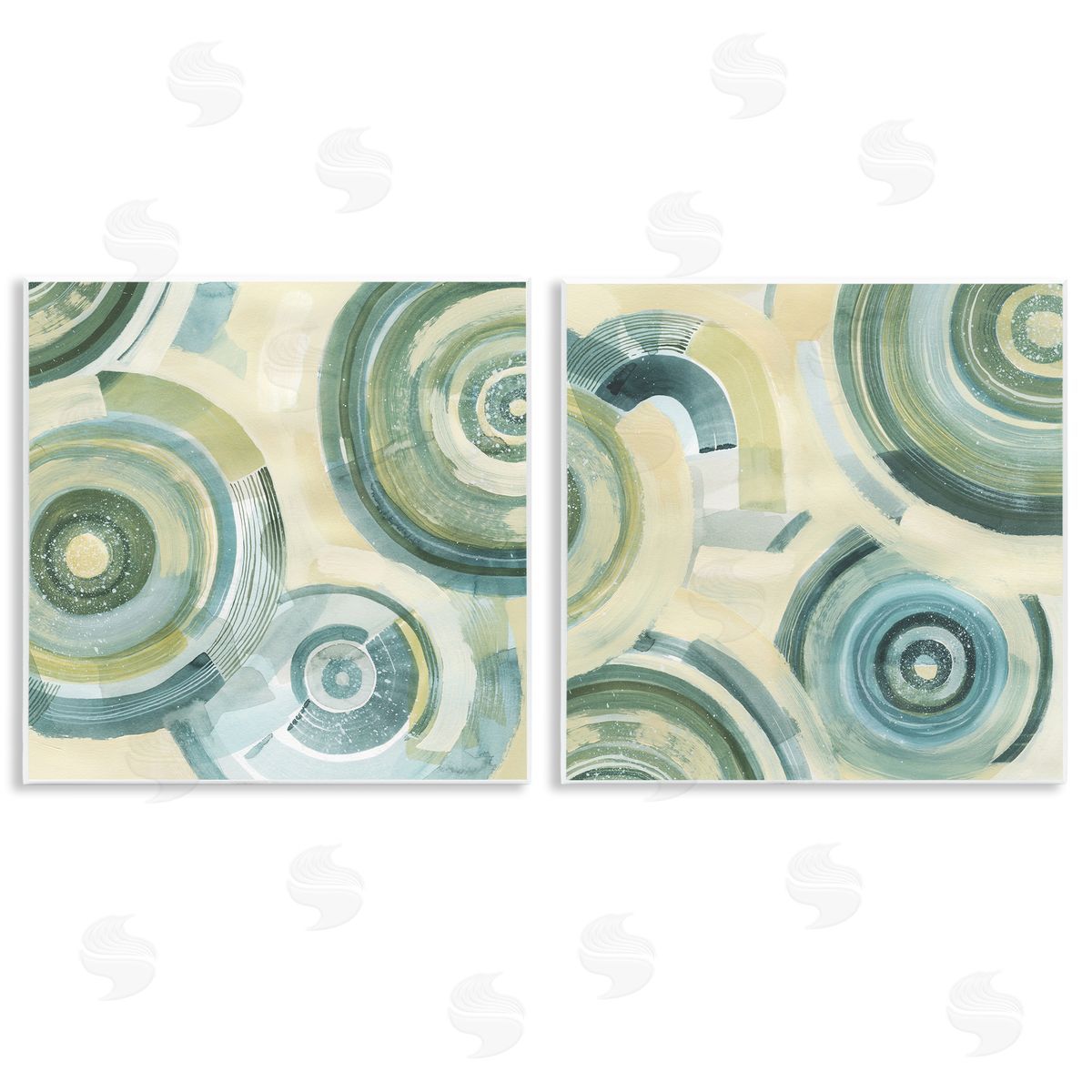 Grace Popp Modern Passiflora Circles Canvas Wall Art Print
