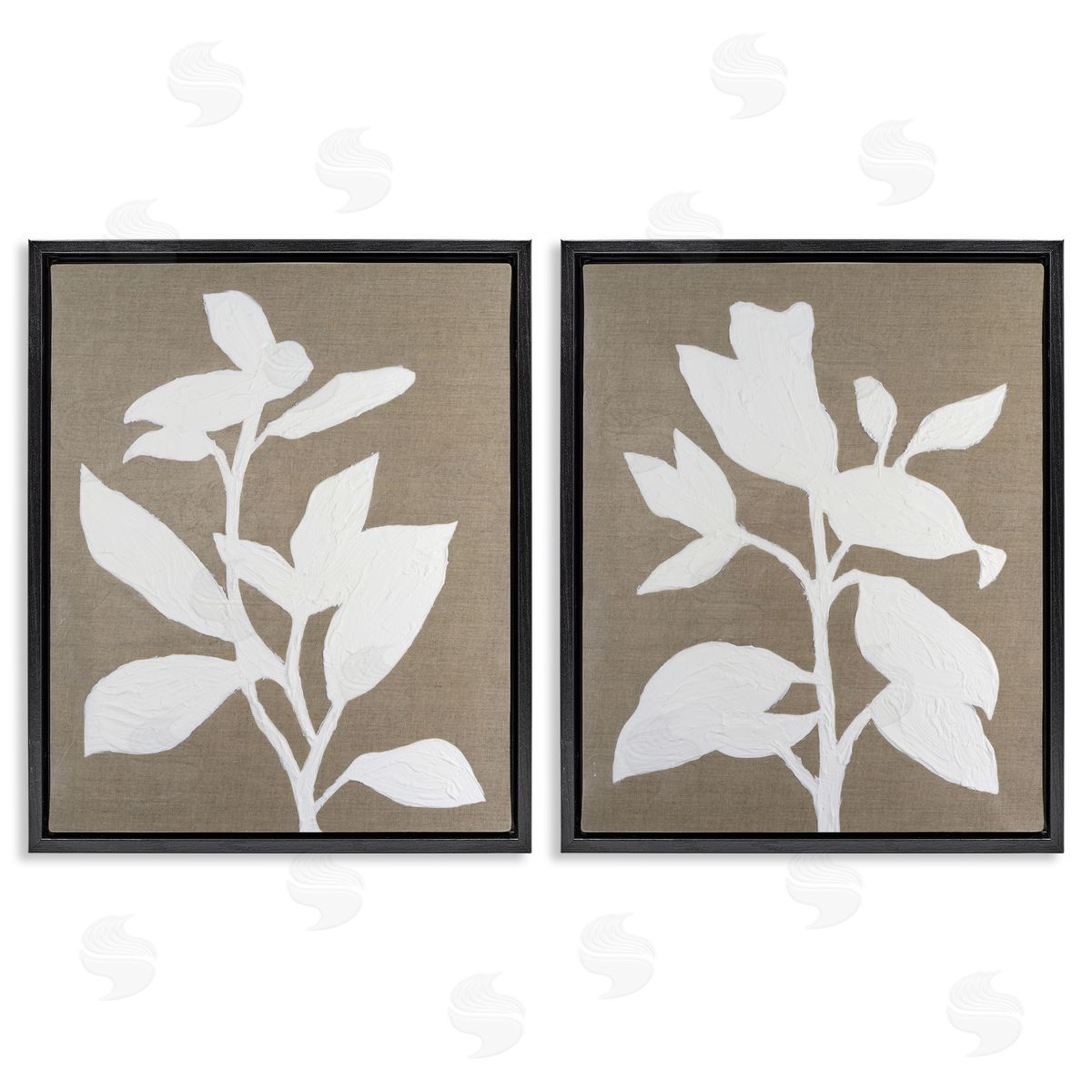 Vanna Lam Frosted Linen Botanicals Canvas Wall Art Print
