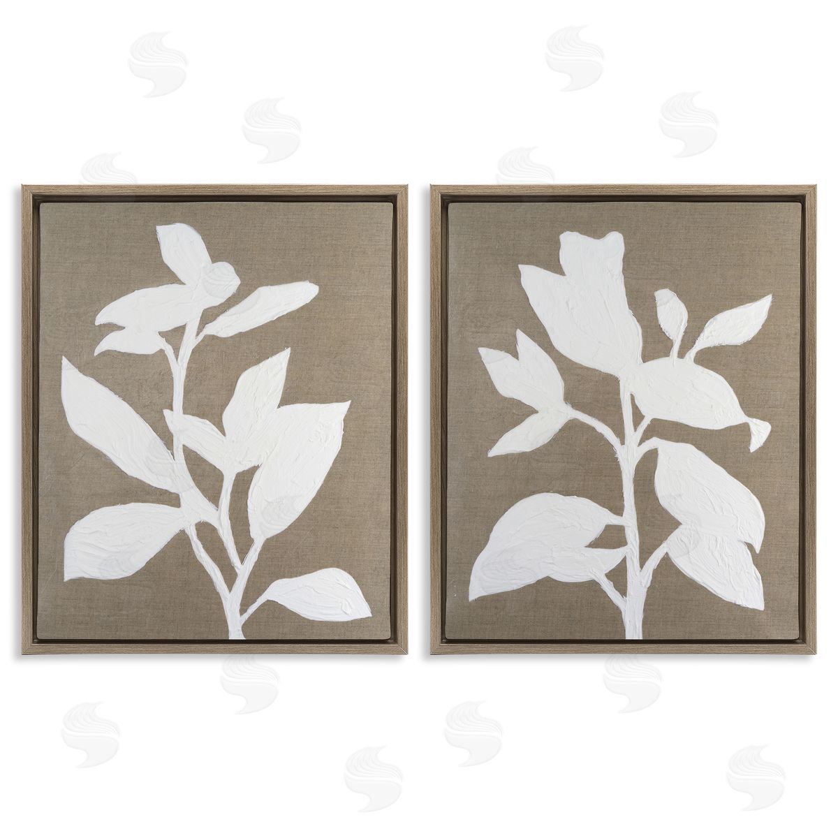 Vanna Lam Frosted Linen Botanicals Canvas Wall Art Print