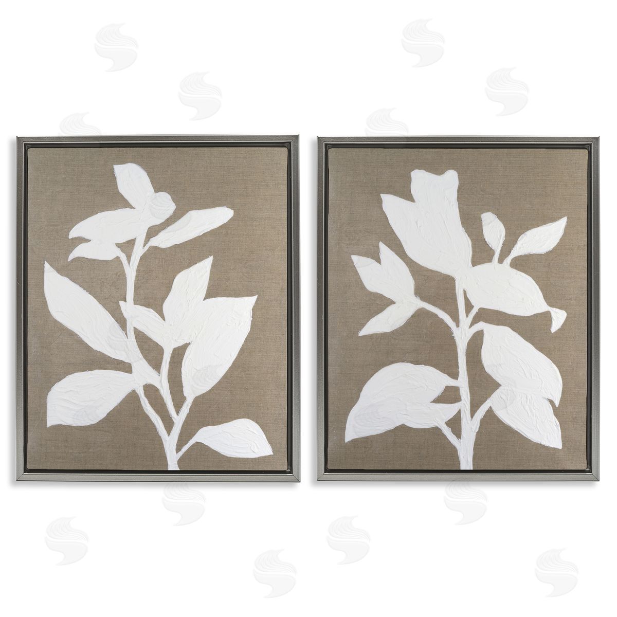 Vanna Lam Frosted Linen Botanicals Canvas Wall Art Print