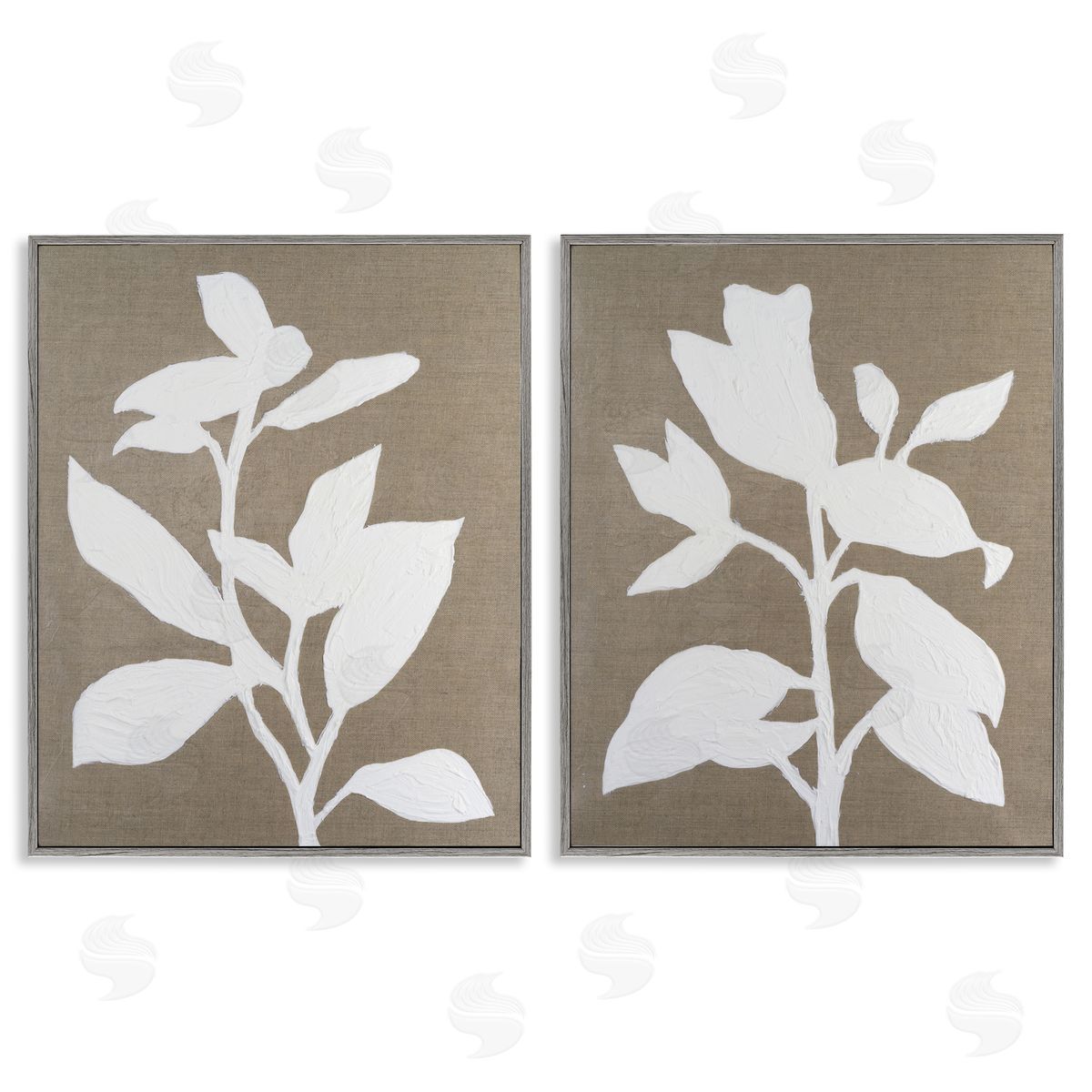 Vanna Lam Frosted Linen Botanicals Canvas Wall Art Print