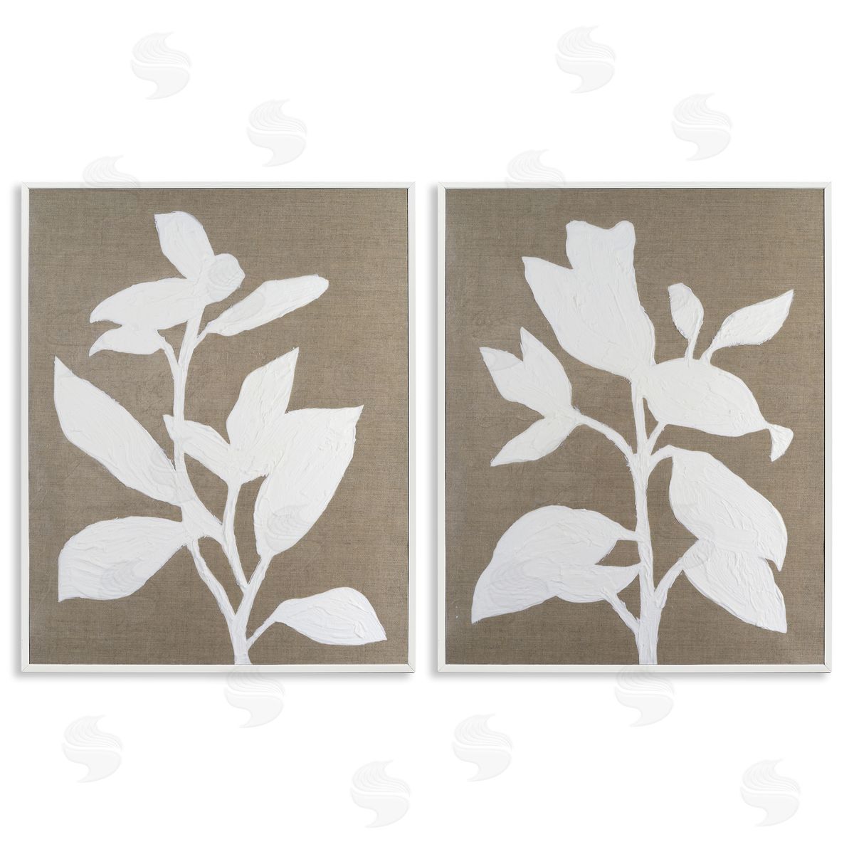 Vanna Lam Frosted Linen Botanicals Canvas Wall Art Print