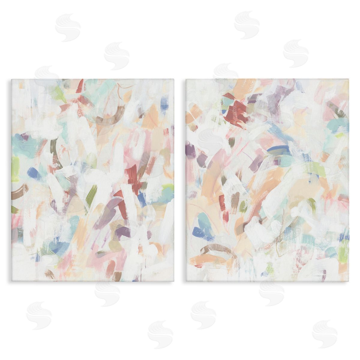 June Erica Vess Abstract Candy Scrape Canvas Wall Art Print