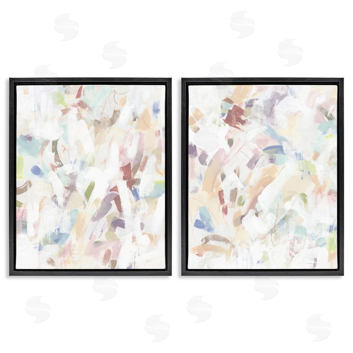 June Erica Vess Abstract Candy Scrape Canvas Wall Art Print
