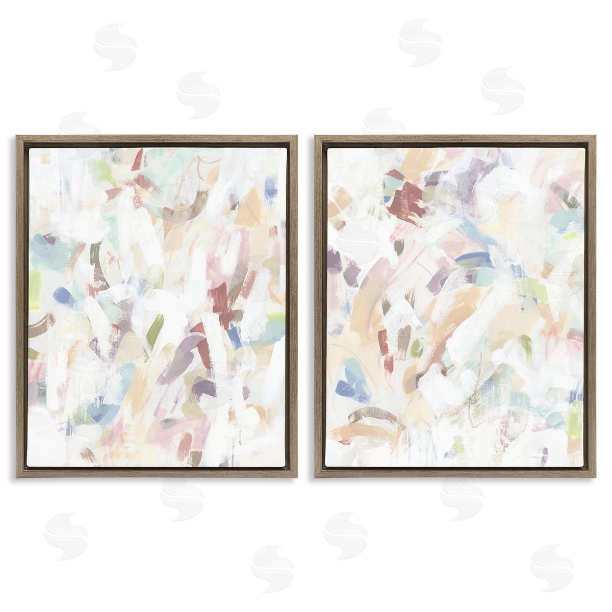 June Erica Vess Abstract Candy Scrape Canvas Wall Art Print