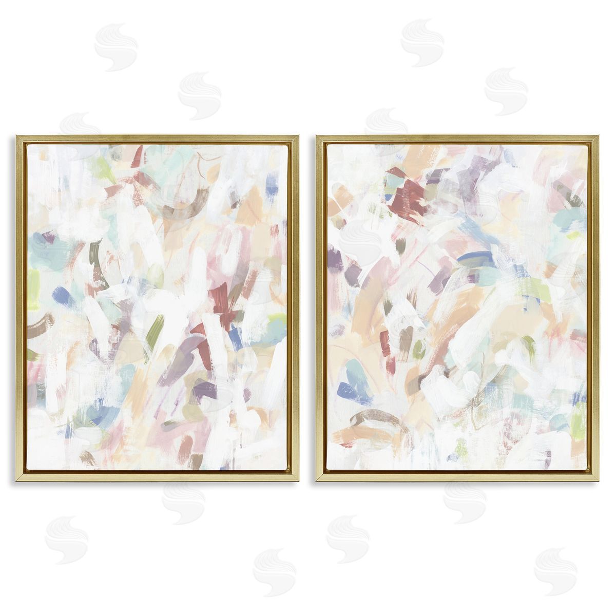 June Erica Vess Abstract Candy Scrape Canvas Wall Art Print
