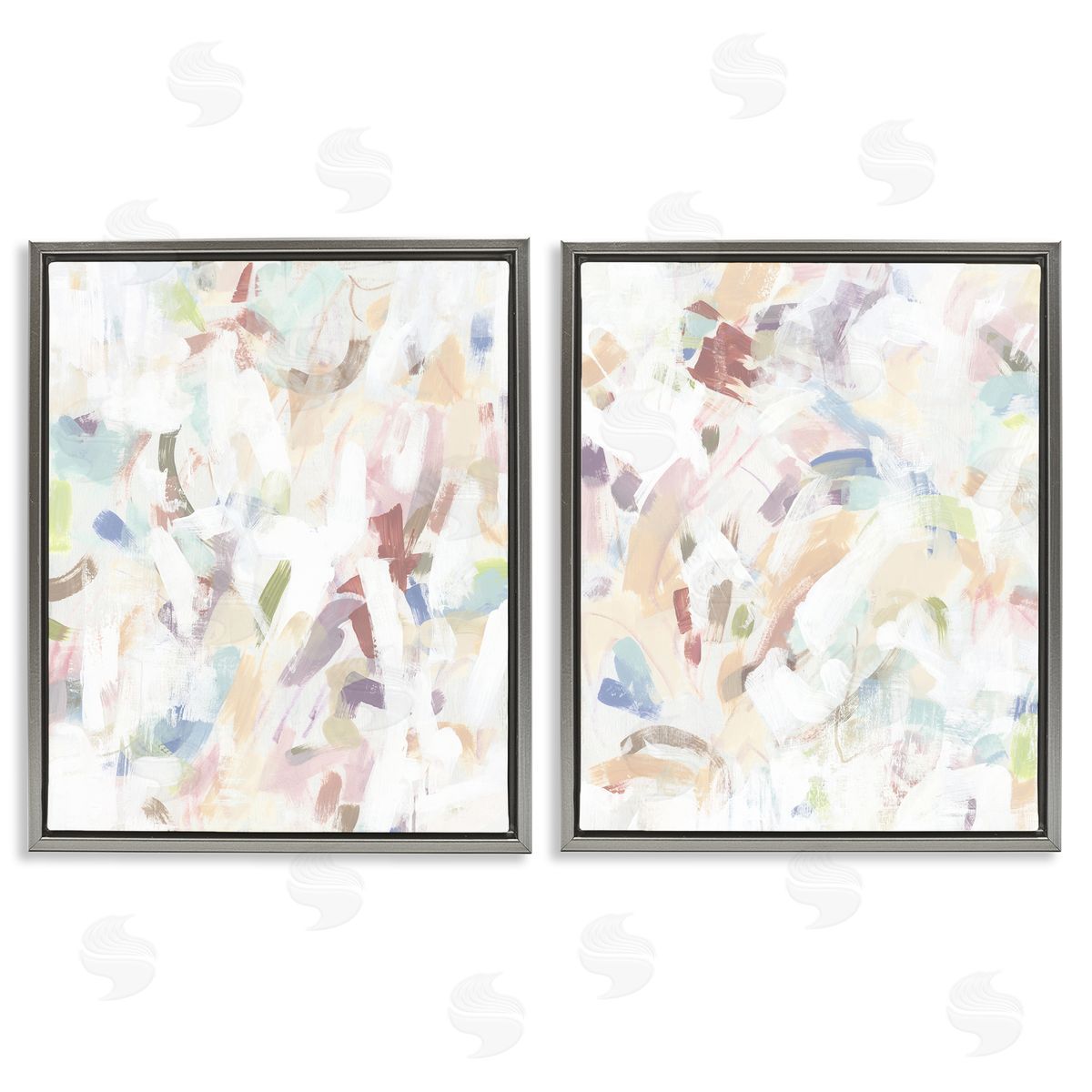 June Erica Vess Abstract Candy Scrape Canvas Wall Art Print