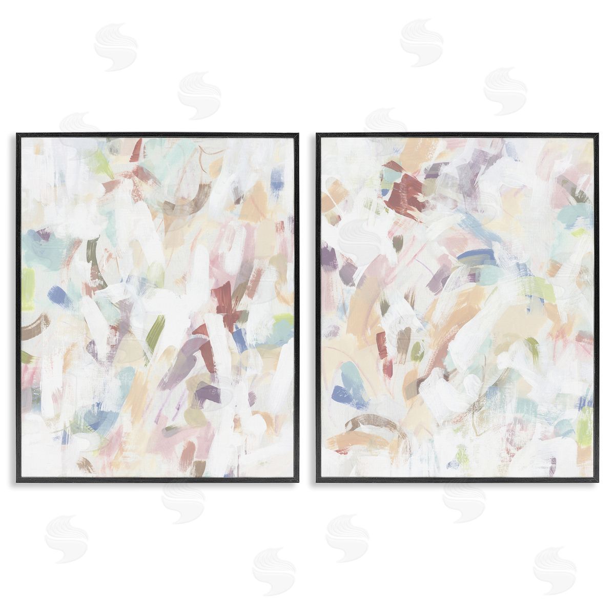 June Erica Vess Abstract Candy Scrape Canvas Wall Art Print