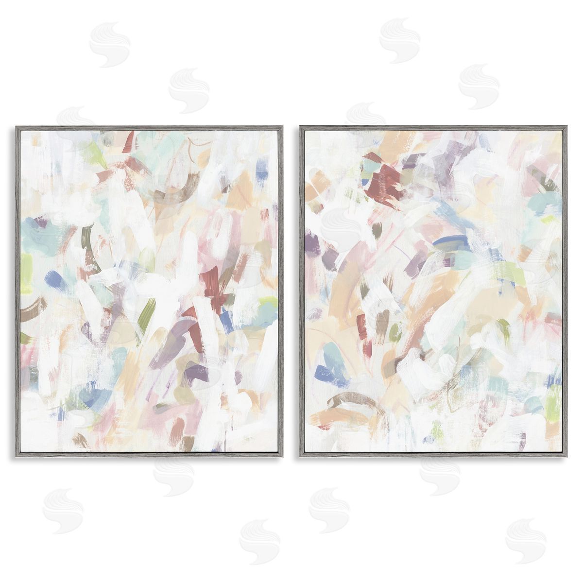 June Erica Vess Abstract Candy Scrape Canvas Wall Art Print