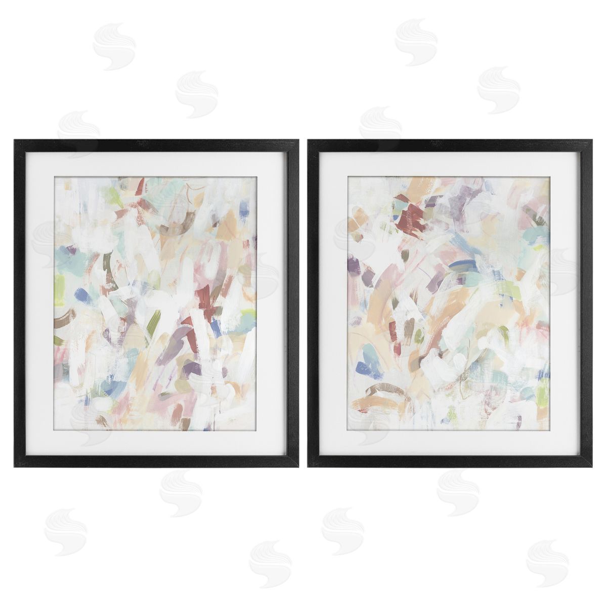 June Erica Vess Abstract Candy Scrape Canvas Wall Art Print