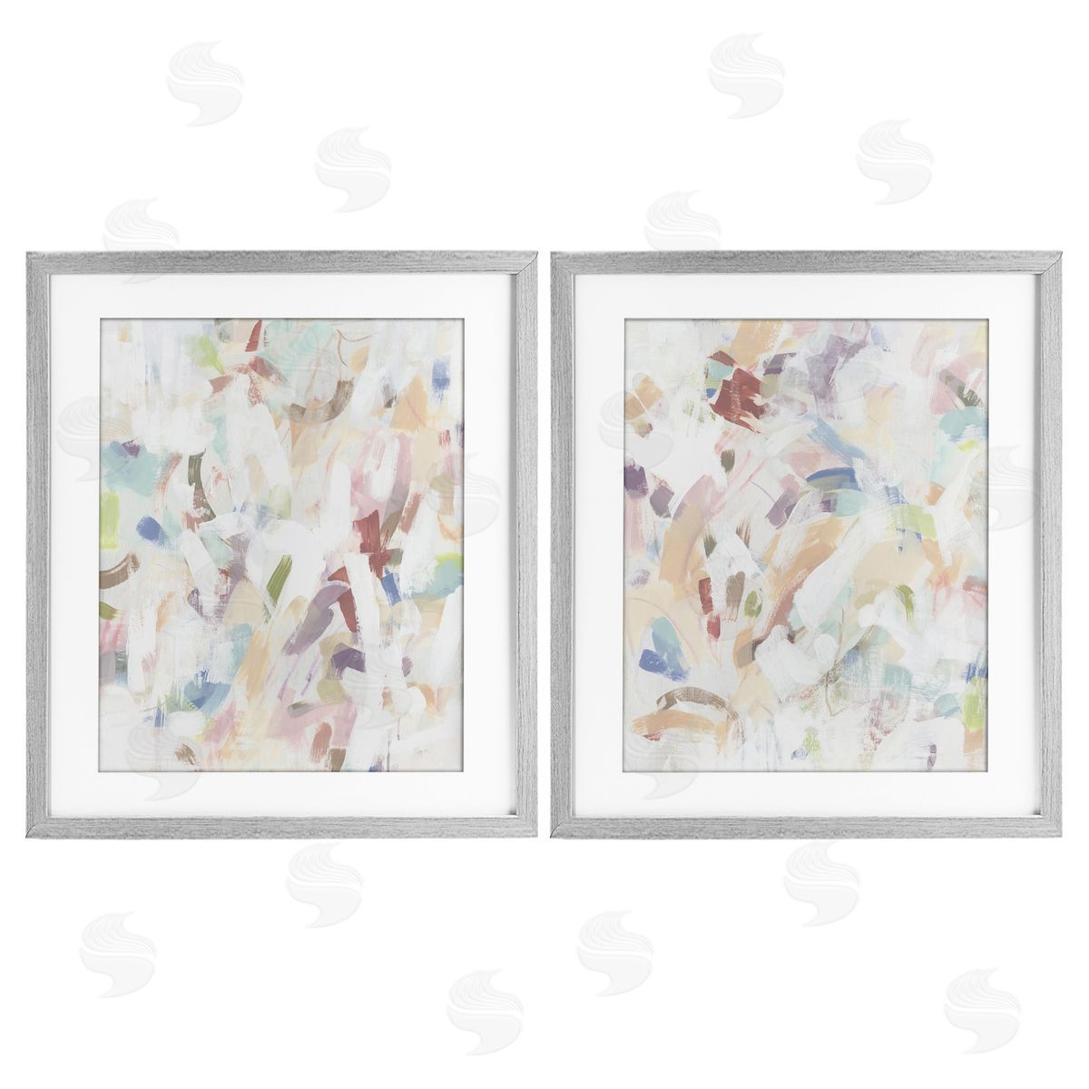 June Erica Vess Abstract Candy Scrape Canvas Wall Art Print