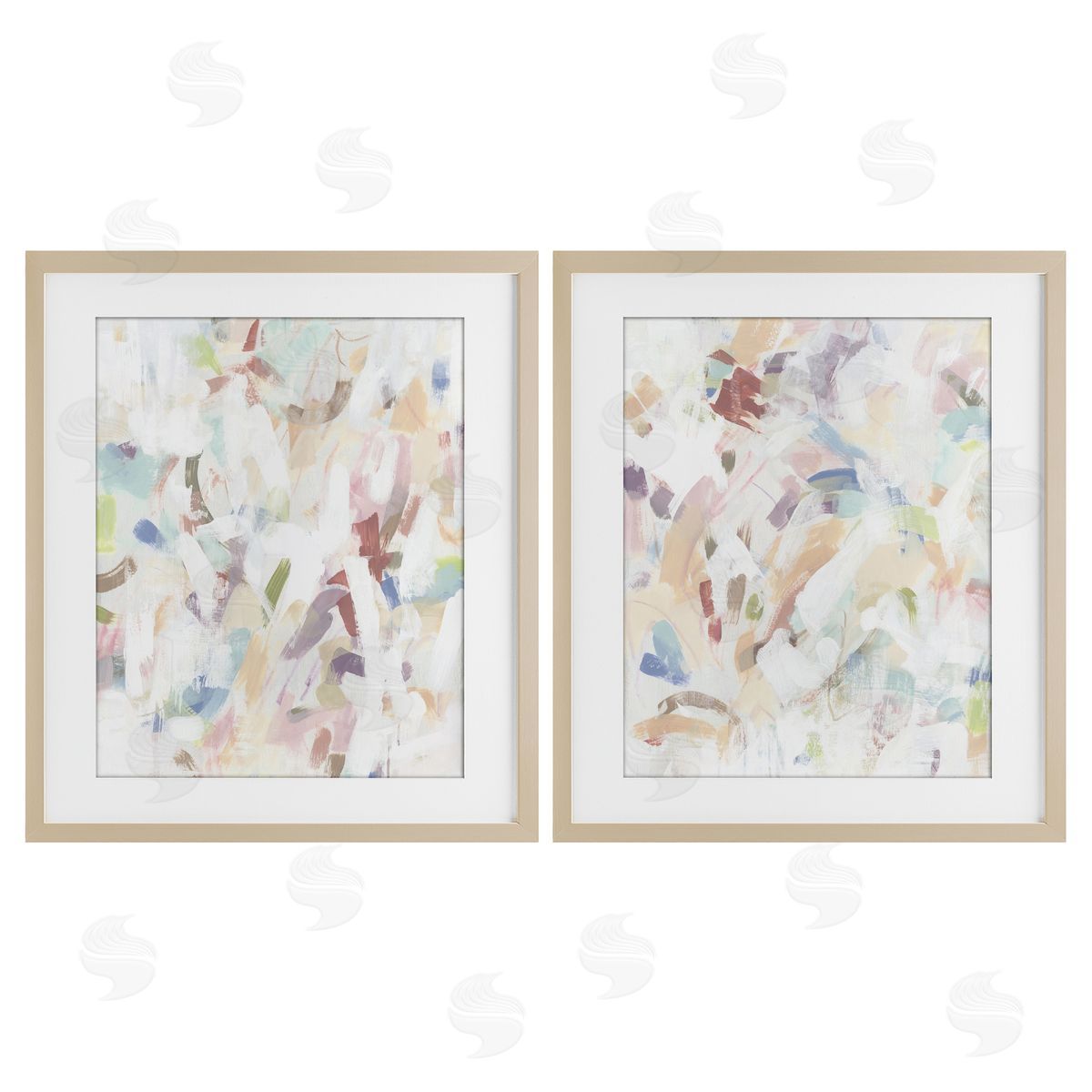 June Erica Vess Abstract Candy Scrape Canvas Wall Art Print