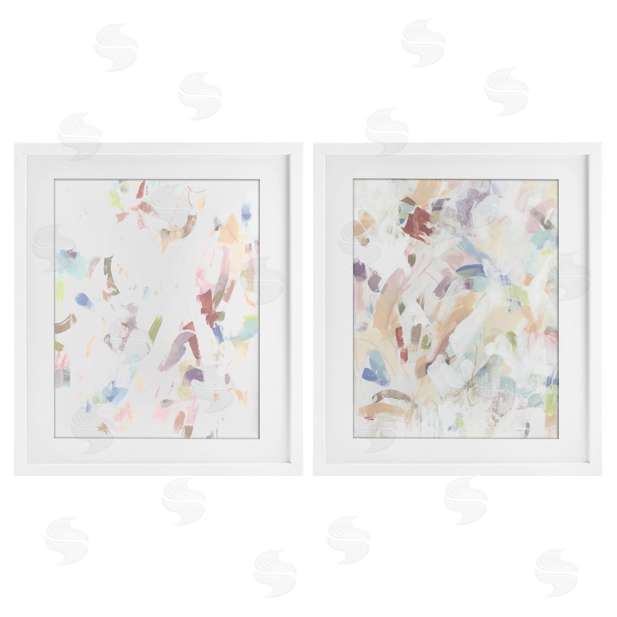 June Erica Vess Abstract Candy Scrape Canvas Wall Art Print