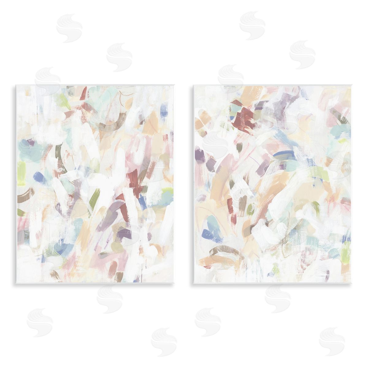 June Erica Vess Abstract Candy Scrape Canvas Wall Art Print