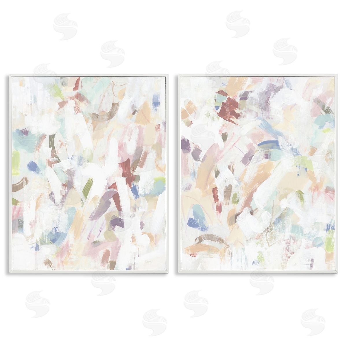 June Erica Vess Abstract Candy Scrape Canvas Wall Art Print