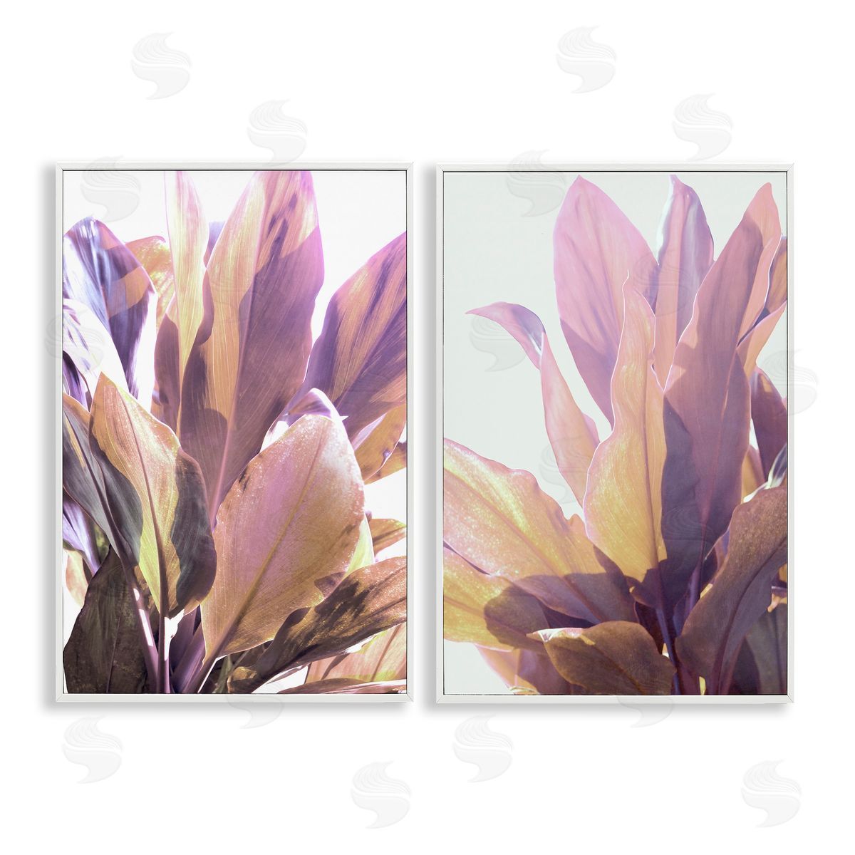 Gemma Bardot Sunlit Tropical Leaves Canvas Wall Art Print