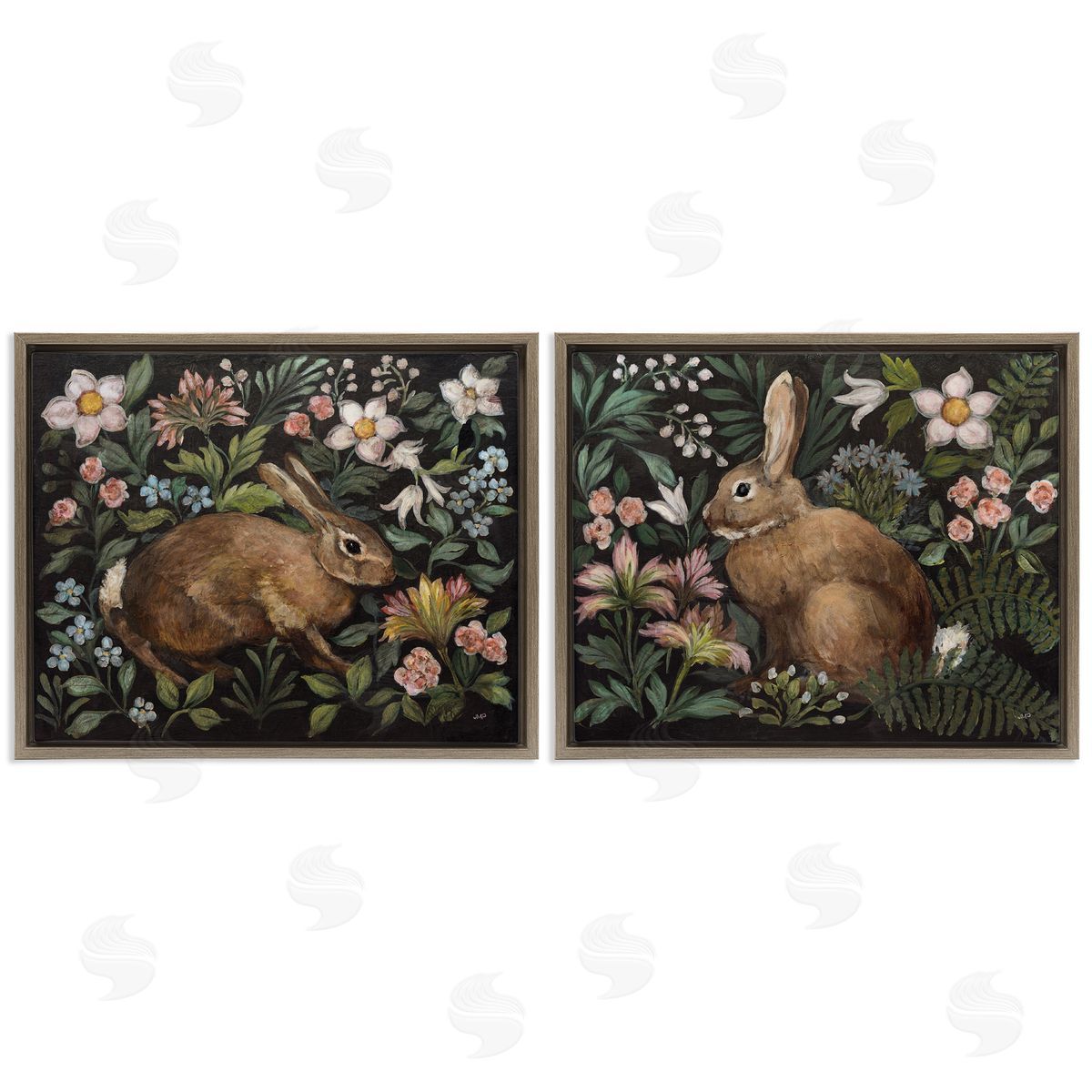 Julia Purinton Flora And Fauna Garden Canvas Wall Art Print