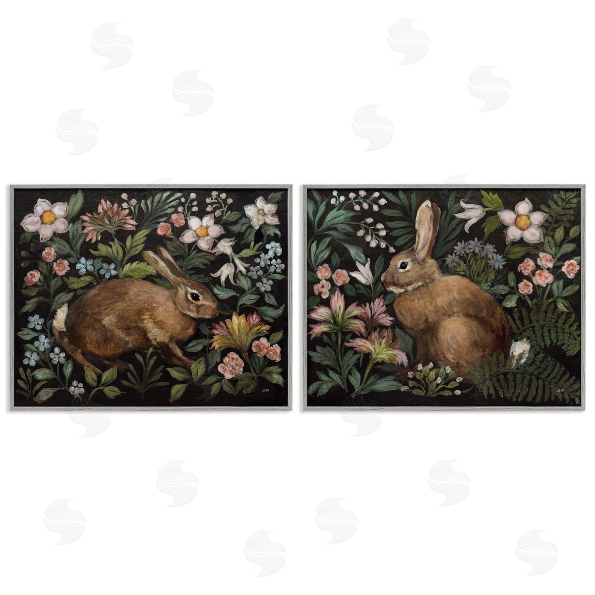 Julia Purinton Flora And Fauna Garden Canvas Wall Art Print