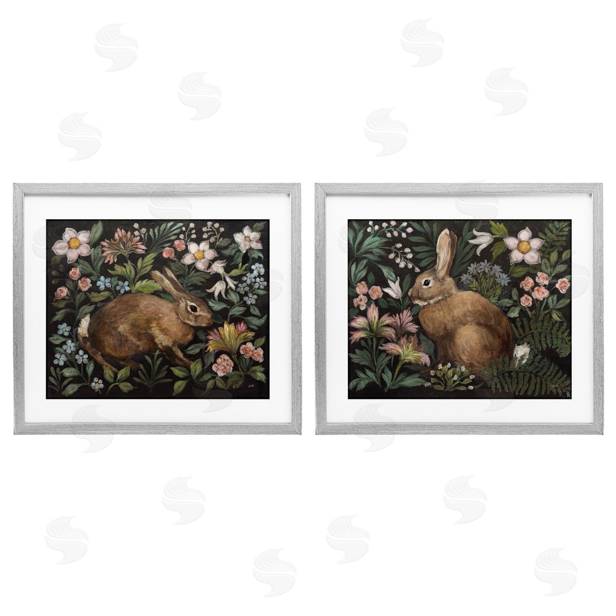 Julia Purinton Flora And Fauna Garden Canvas Wall Art Print