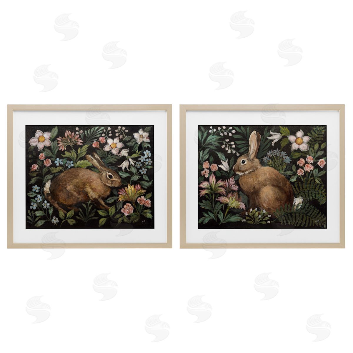 Julia Purinton Flora And Fauna Garden Canvas Wall Art Print