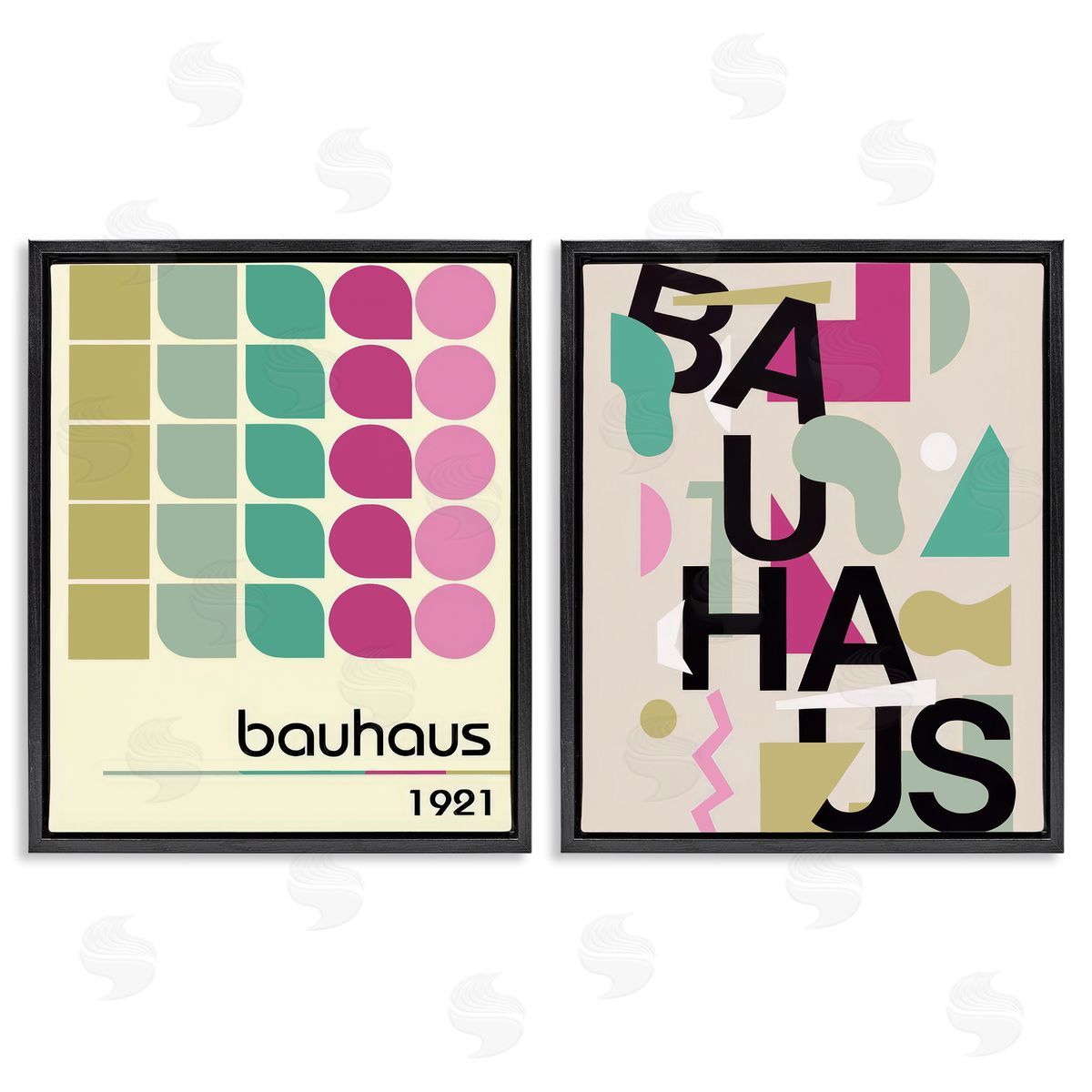 Annabelle Hall Vintage 1921 Bauhaus Design Canvas Wall Art Print
