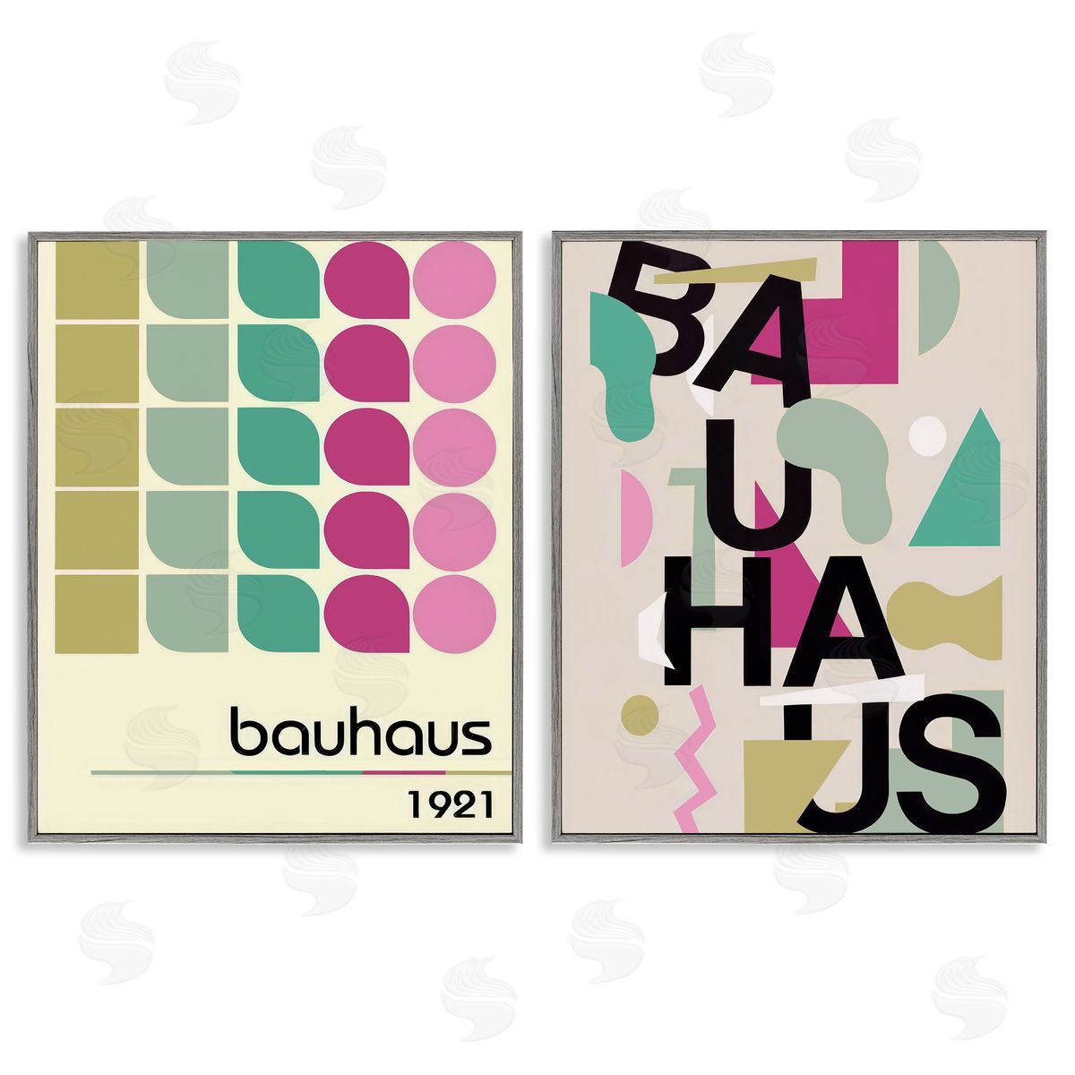 Annabelle Hall Vintage 1921 Bauhaus Design Canvas Wall Art Print