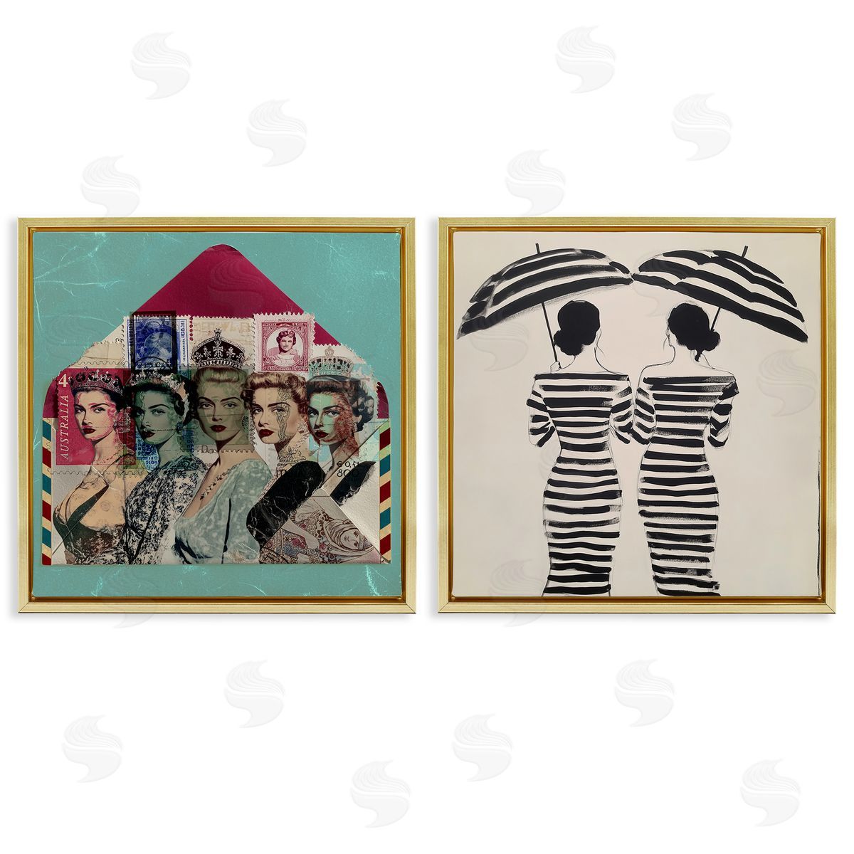 Annabelle Hall Postal Glam & Fashionistas Canvas Wall Art Print