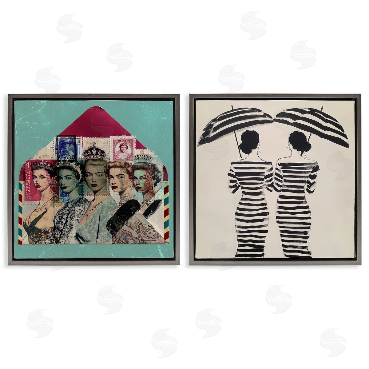 Annabelle Hall Postal Glam & Fashionistas Canvas Wall Art Print