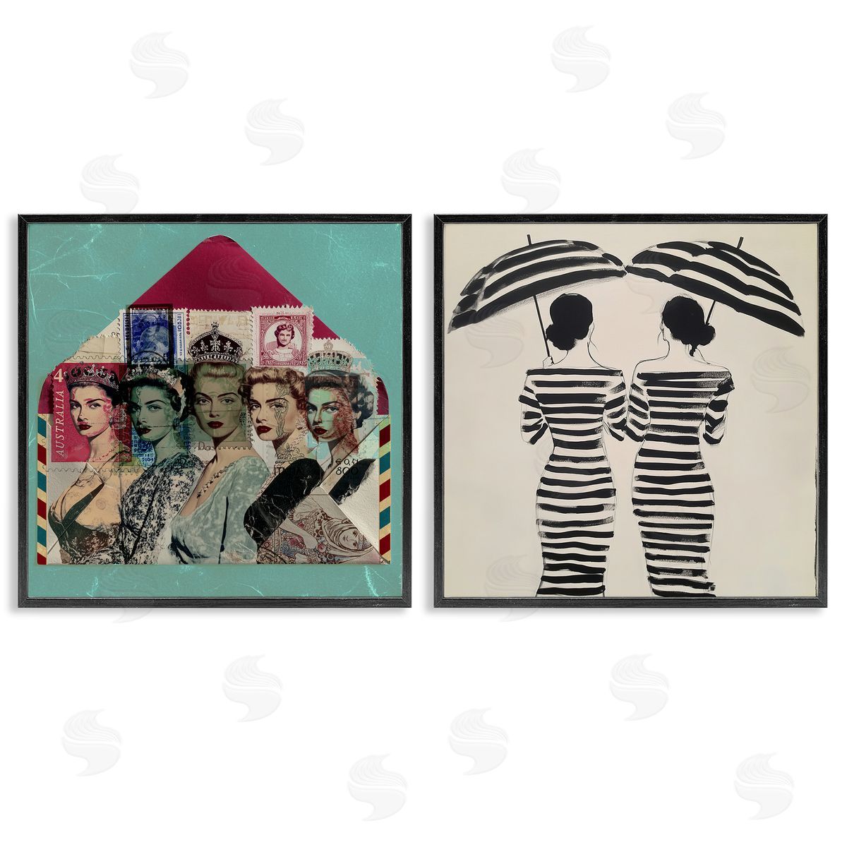 Annabelle Hall Postal Glam & Fashionistas Canvas Wall Art Print