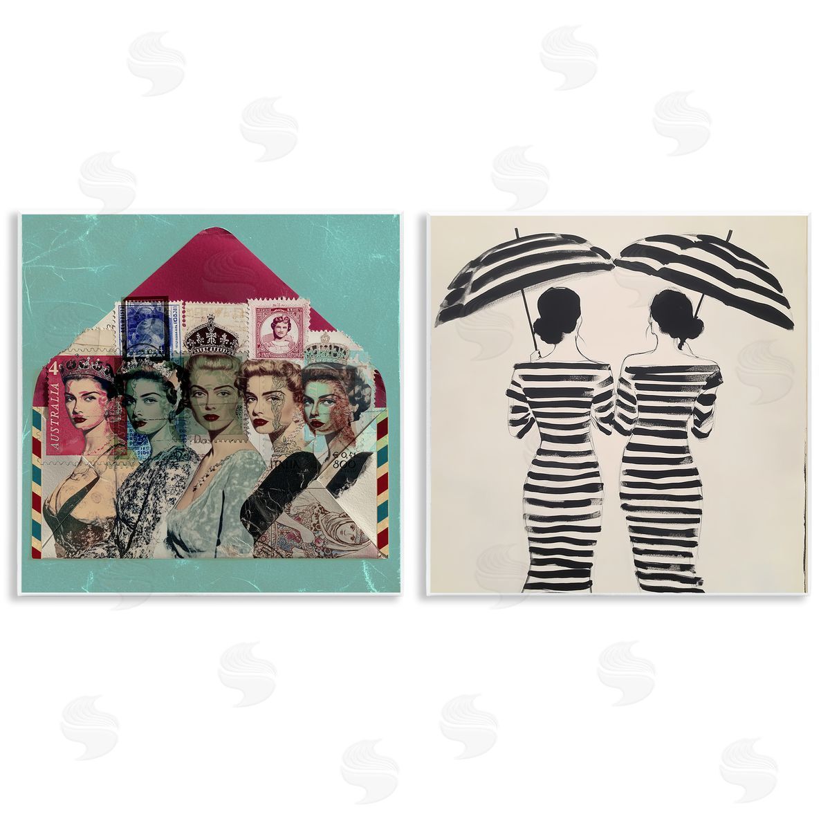 Annabelle Hall Postal Glam & Fashionistas Canvas Wall Art Print