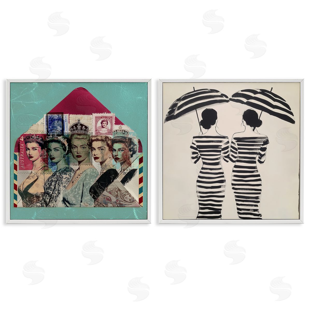 Annabelle Hall Postal Glam & Fashionistas Canvas Wall Art Print