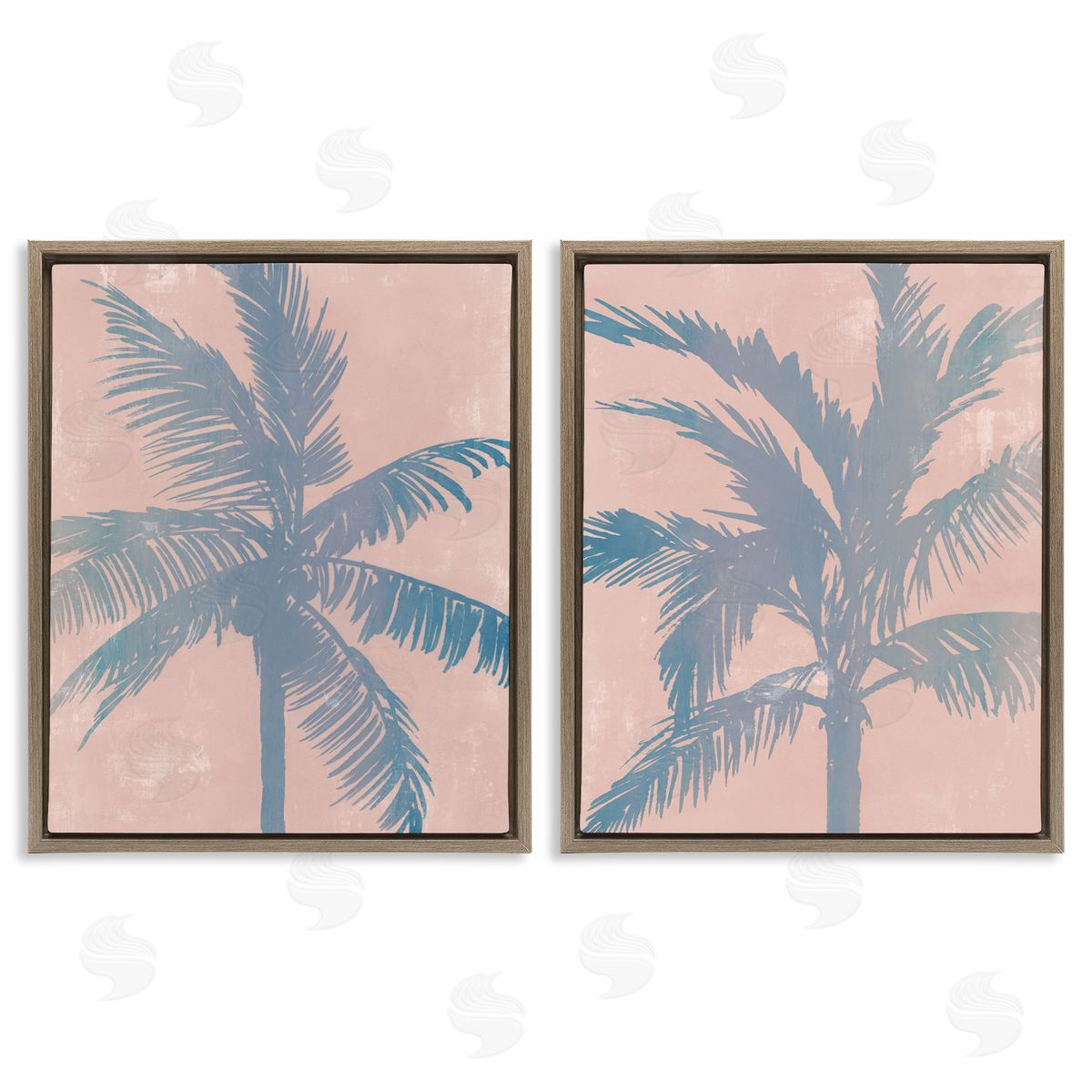 Ian C. Pastel Tropical Haze Canvas Wall Art Print